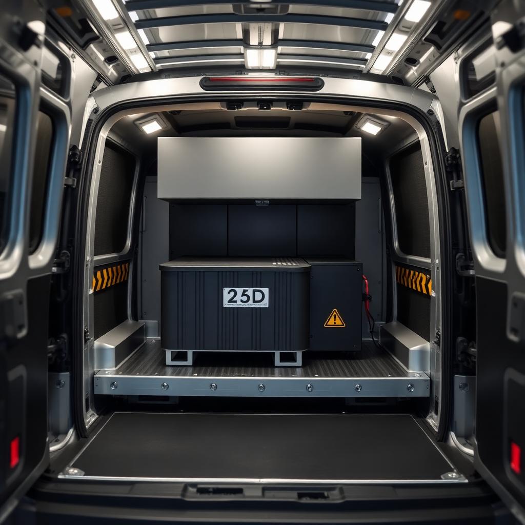 Sichere Transportbox für Lithium-Ionen-Batterien im Fahrzeug